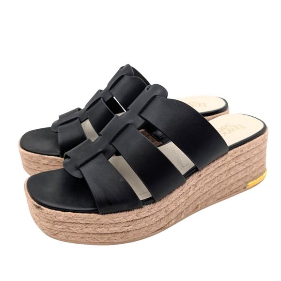 Franco Sarto Shoes - Franco Sarto Tevin Espadrille Platform Sandals Women's Black Size US8M EU38.5